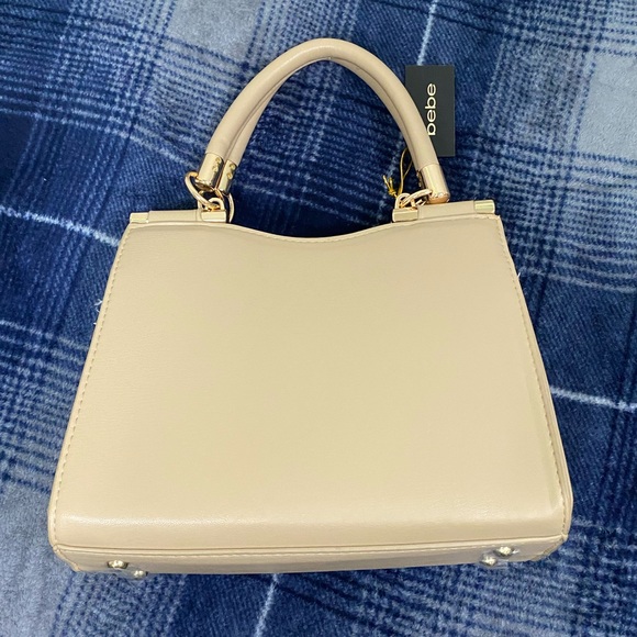 Bebe Rowan SM Top Handle Crossbody - Beige - Picture 3 of 13